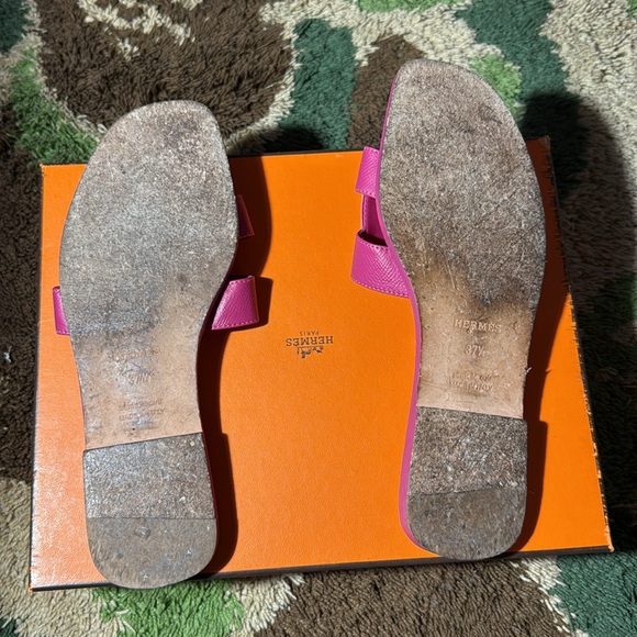 Hermes Pink Sandals Vibrant Style Comfort